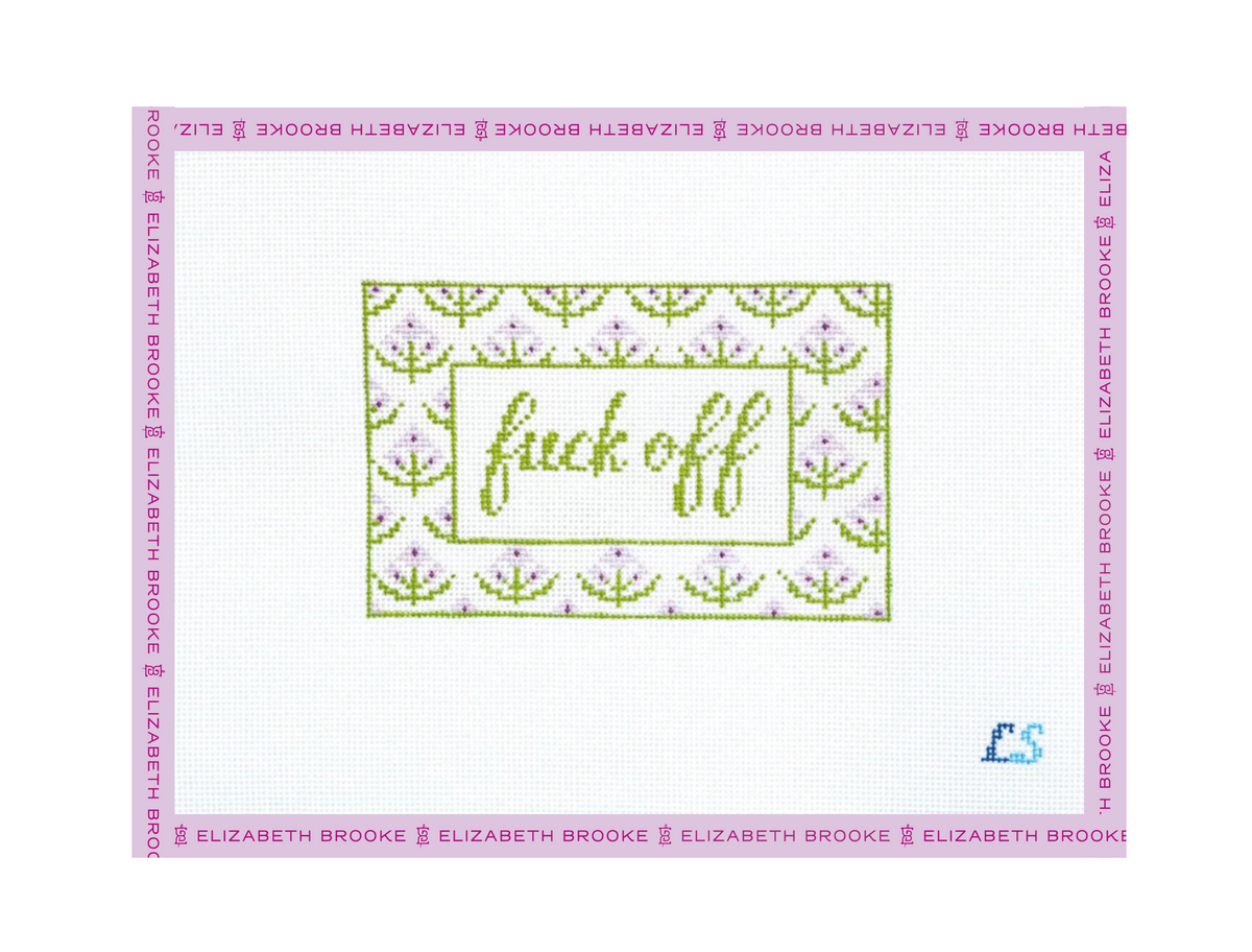 Fuck Off Needlepoint Canvas
