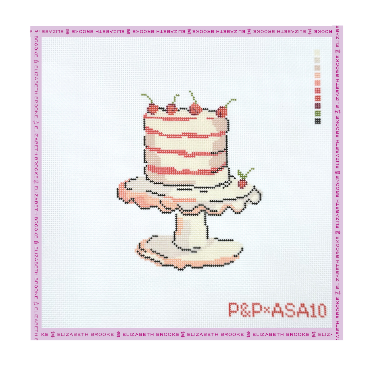 Cherry Cake Needlepoint Canvas