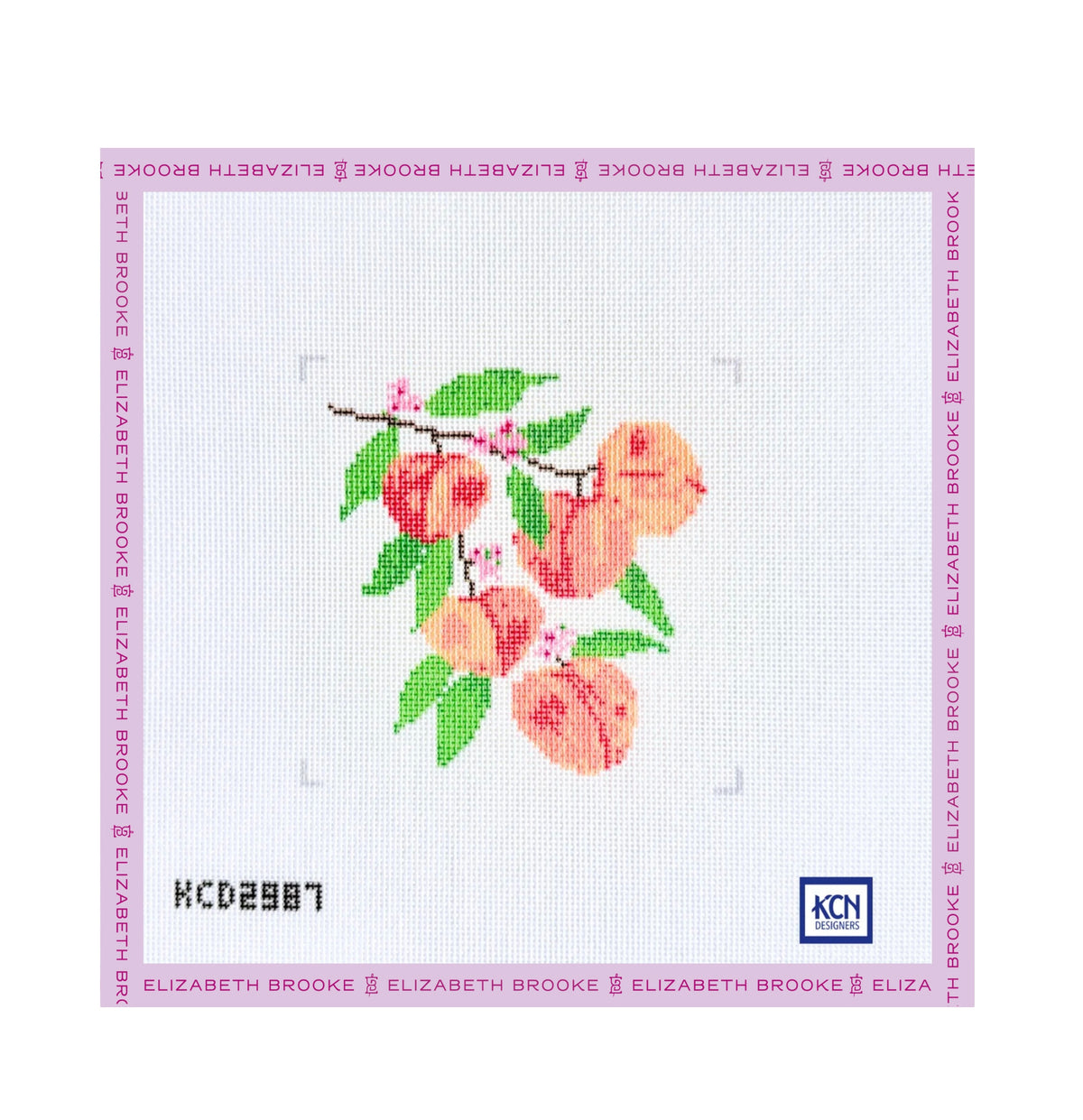 Peaches Needlepoint Canvas