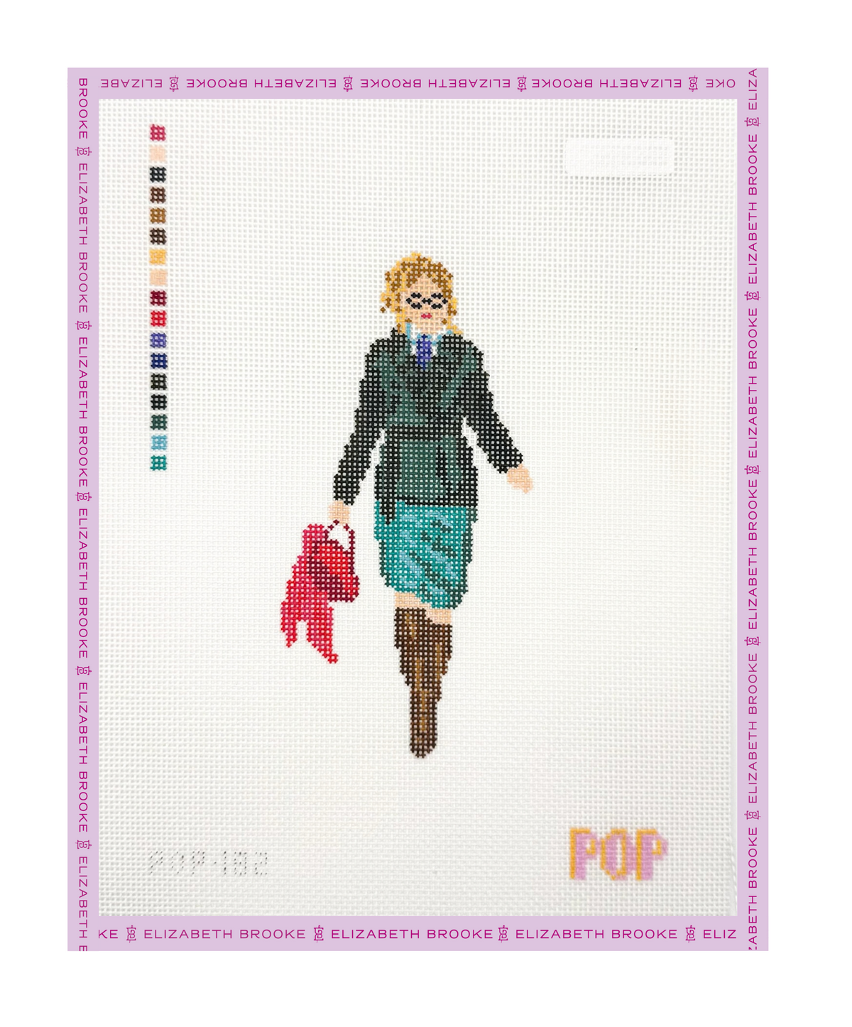 Blonde Lawyer Needlepoint Canvas