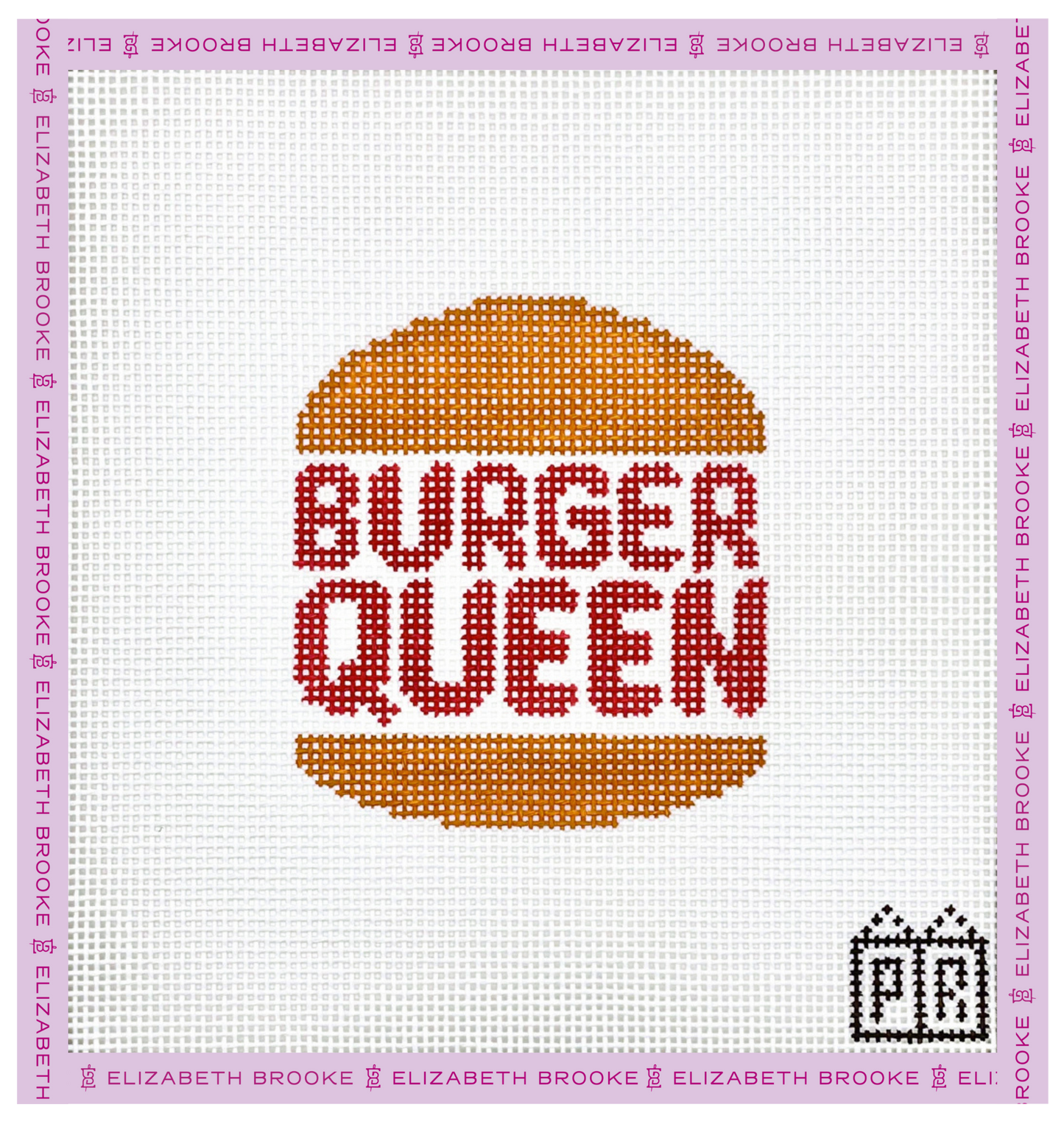 Burger Queen Needlepoint Canvas
