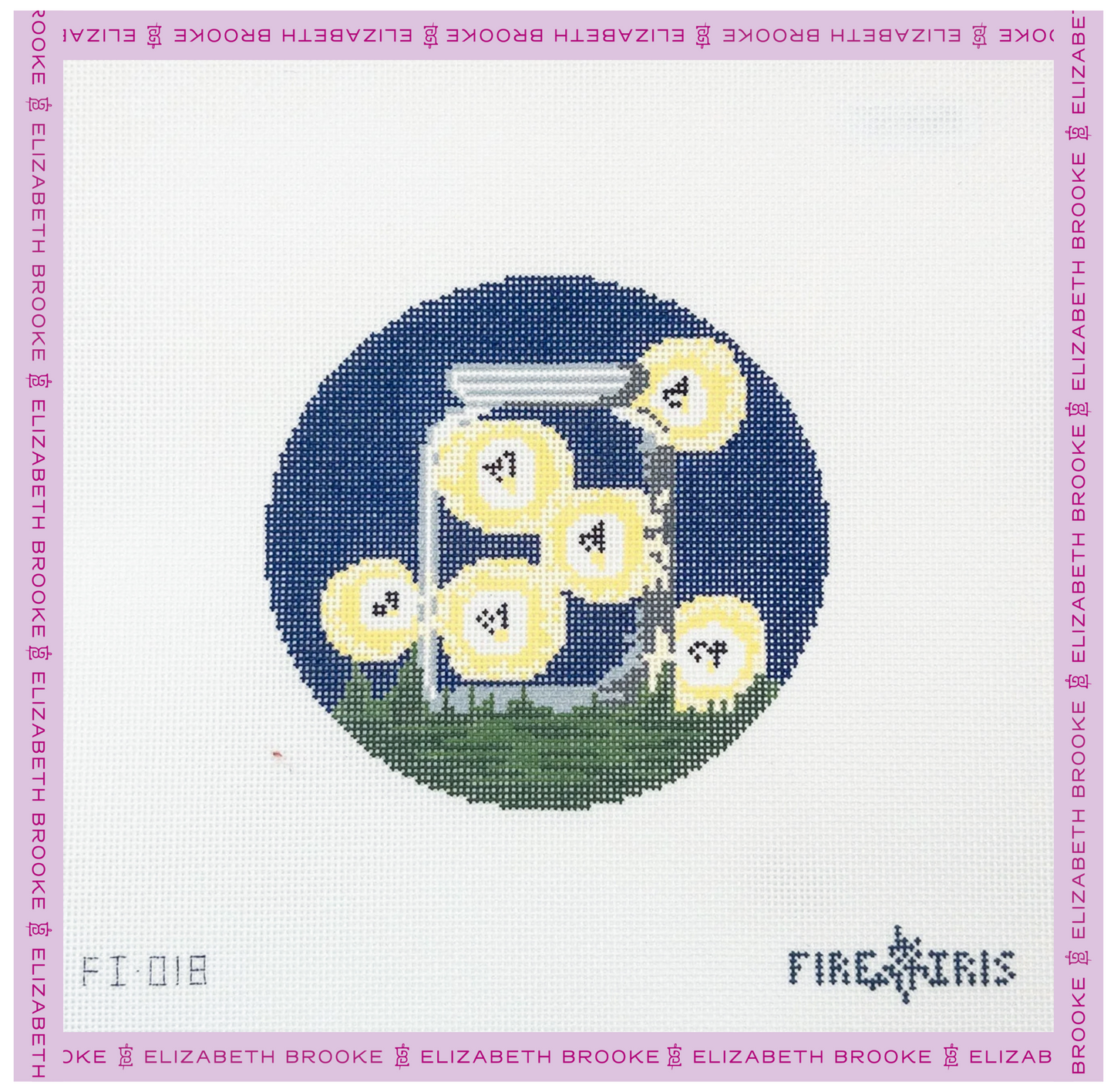 Firefly Jar Needlepoint Canvas
