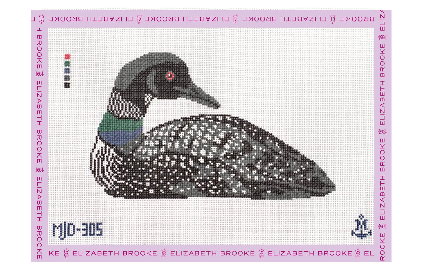 Lake House Loon Needlepoint Canvas