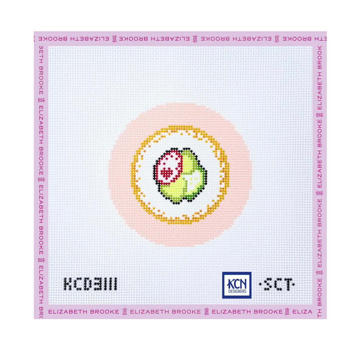 California Roll Love Needlepoint Canvas