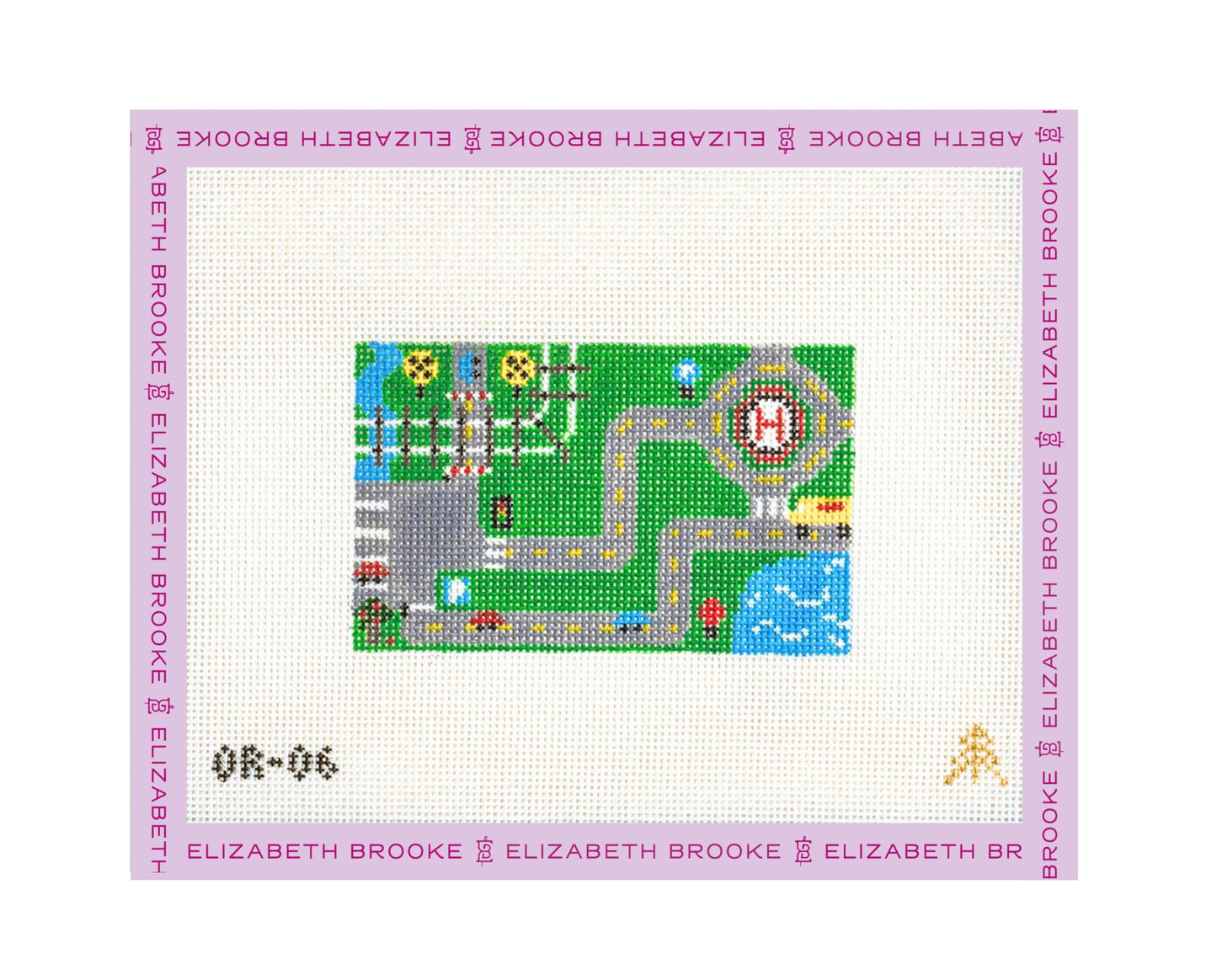 Mini Car Playmat Needlepoint Canvas