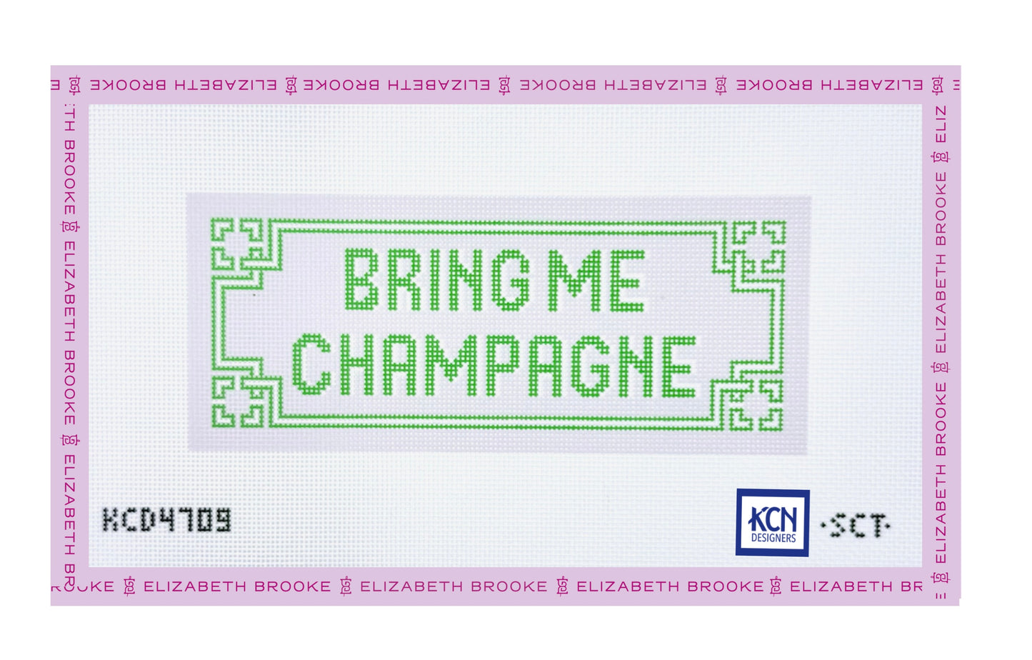 Bring Me Champagne Needlepoint Canvas