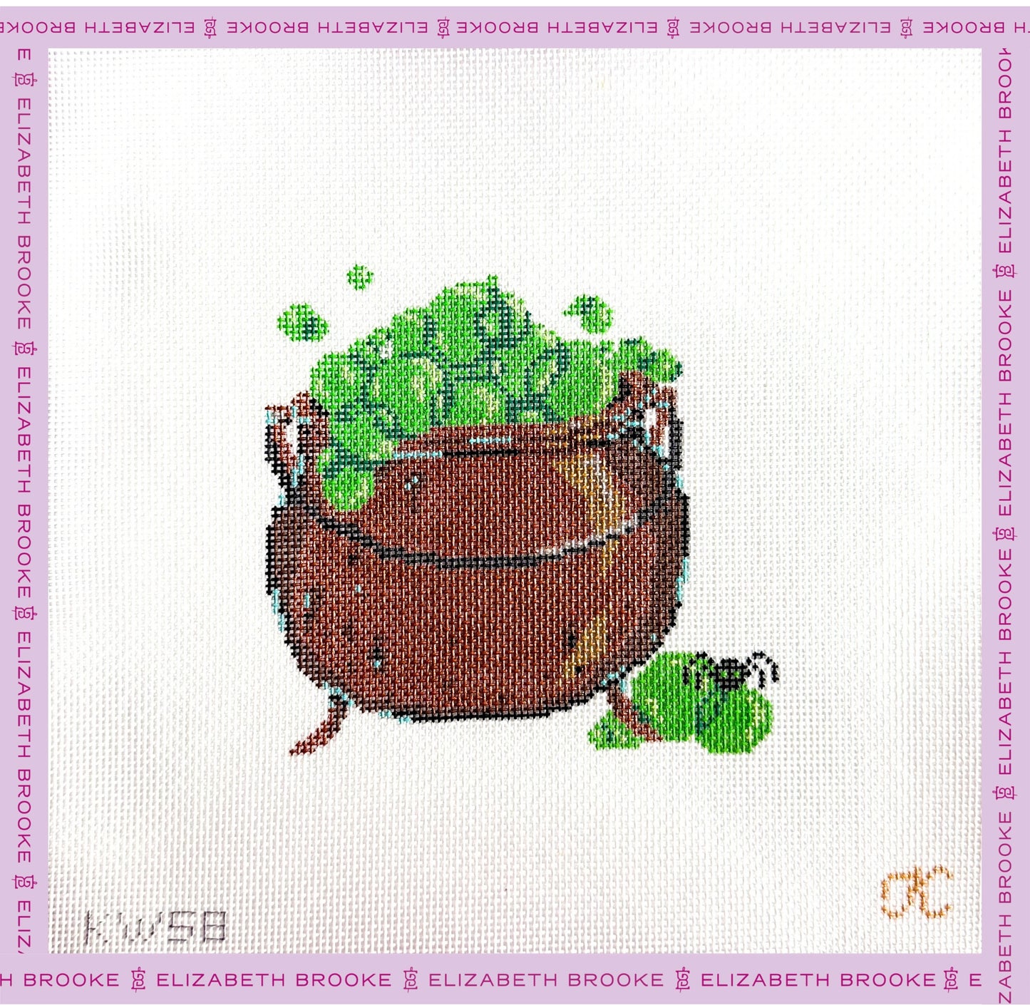 Copper Cauldron Needlepoint Canvas