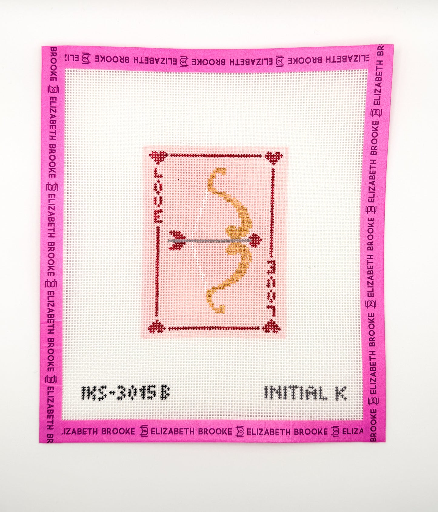 Love Card Cupid Bow Needlepoint Canvas
