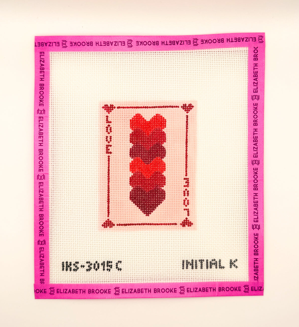 Love Card Hearts Needlepoint Canvas