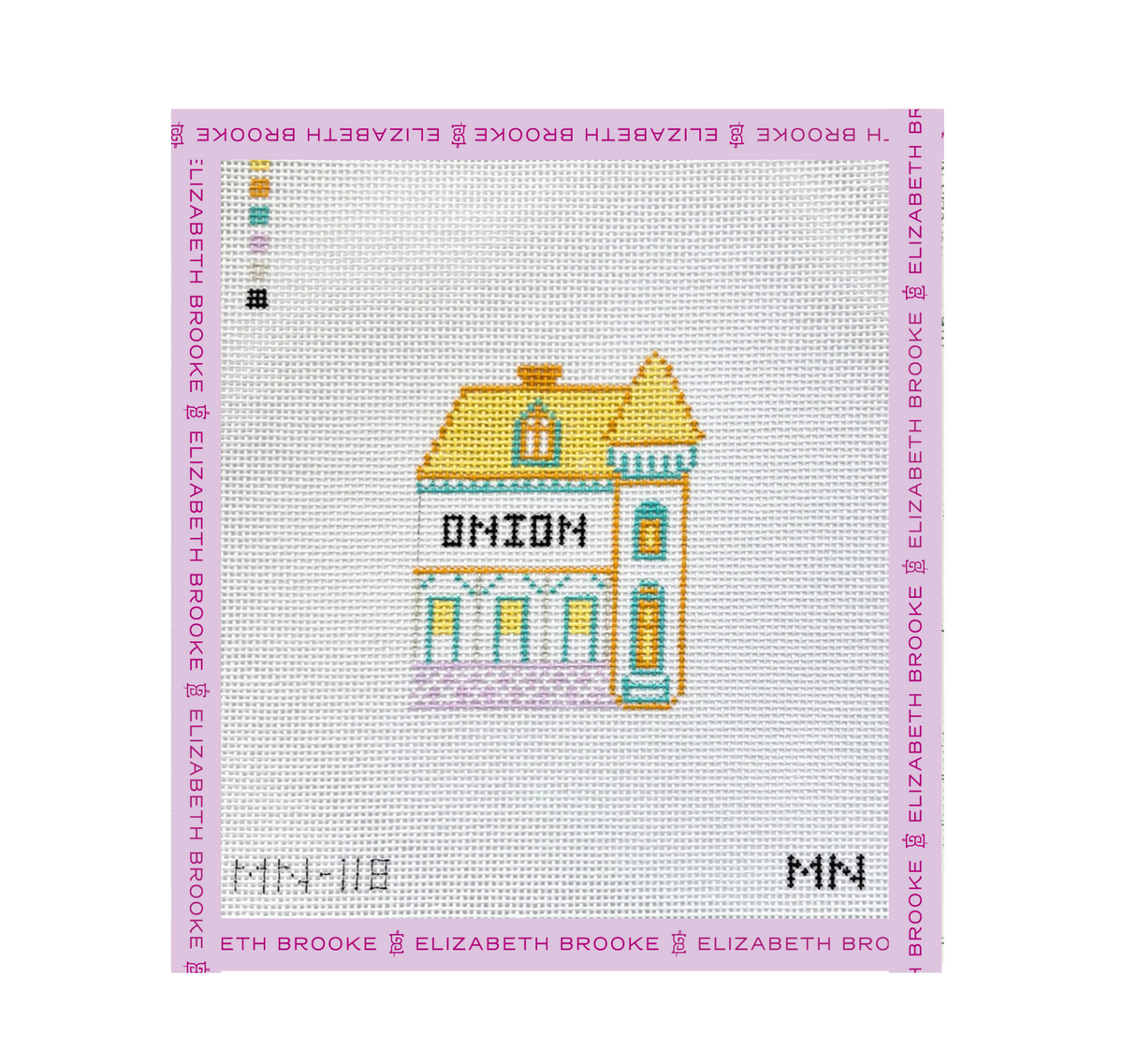 Onion Village House Needlepoint Canvas