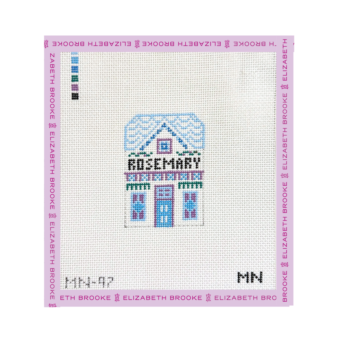 Rosemary Village House Needlepoint Canvas