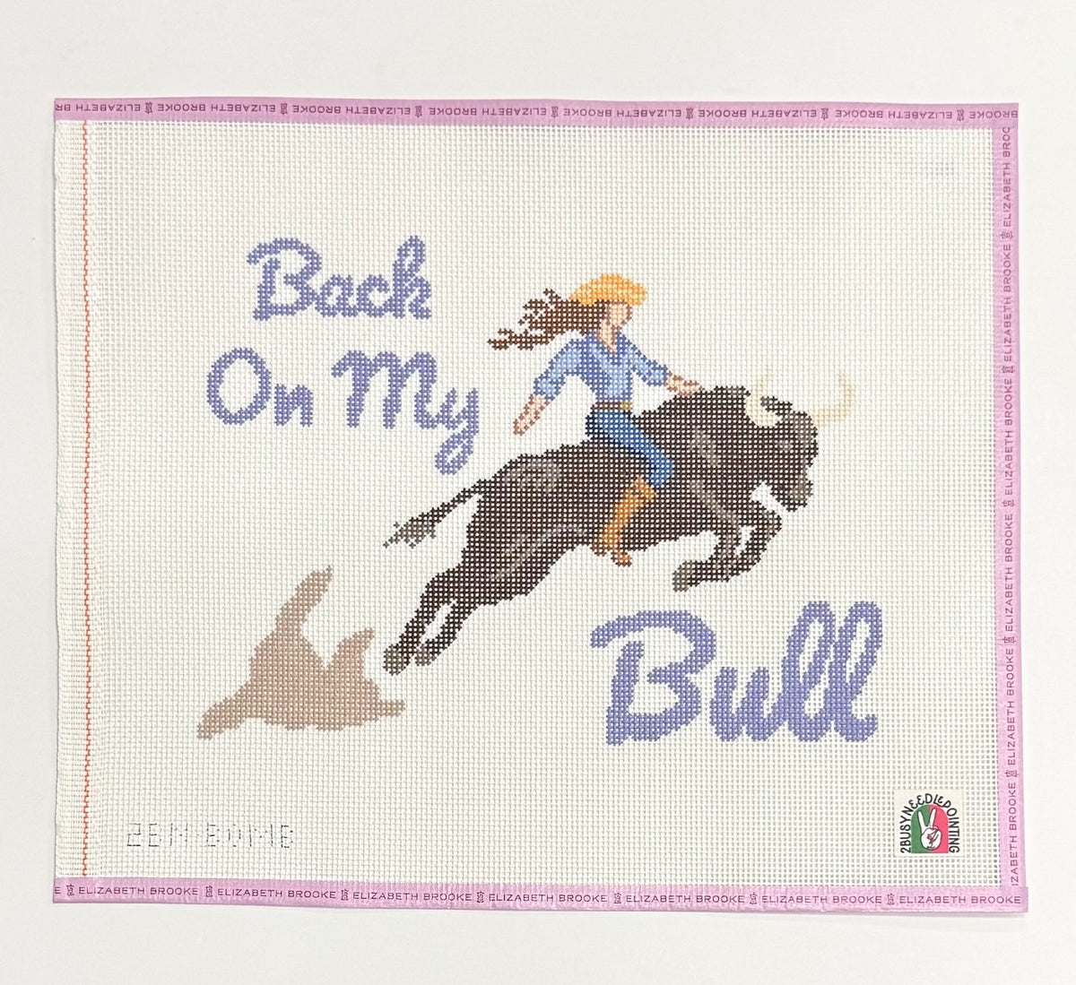 Back on My Bull Needlepoint Canvas