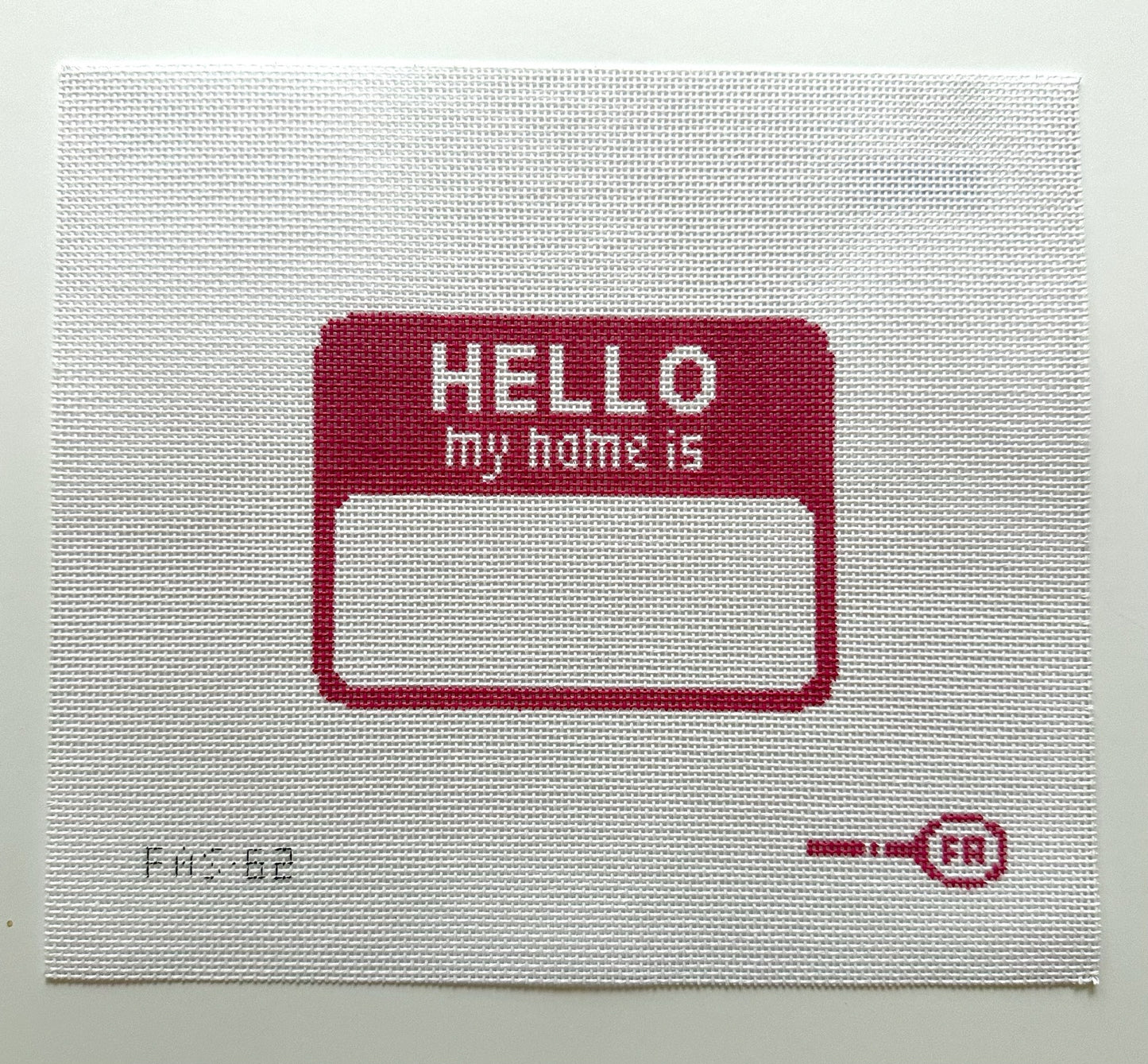 Hello My Name Is Nametag PINK