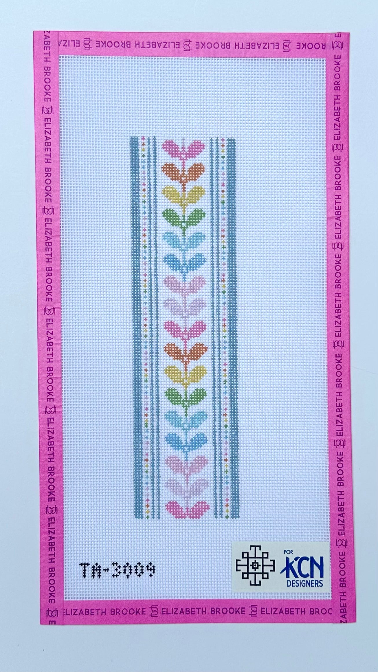 Rainbow Leaves Key Fob Canvas