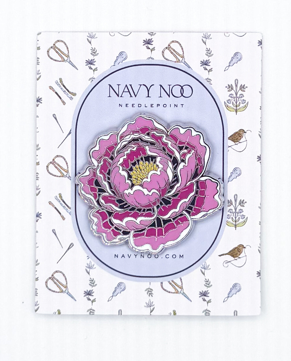 Pink Peony Needle Minder