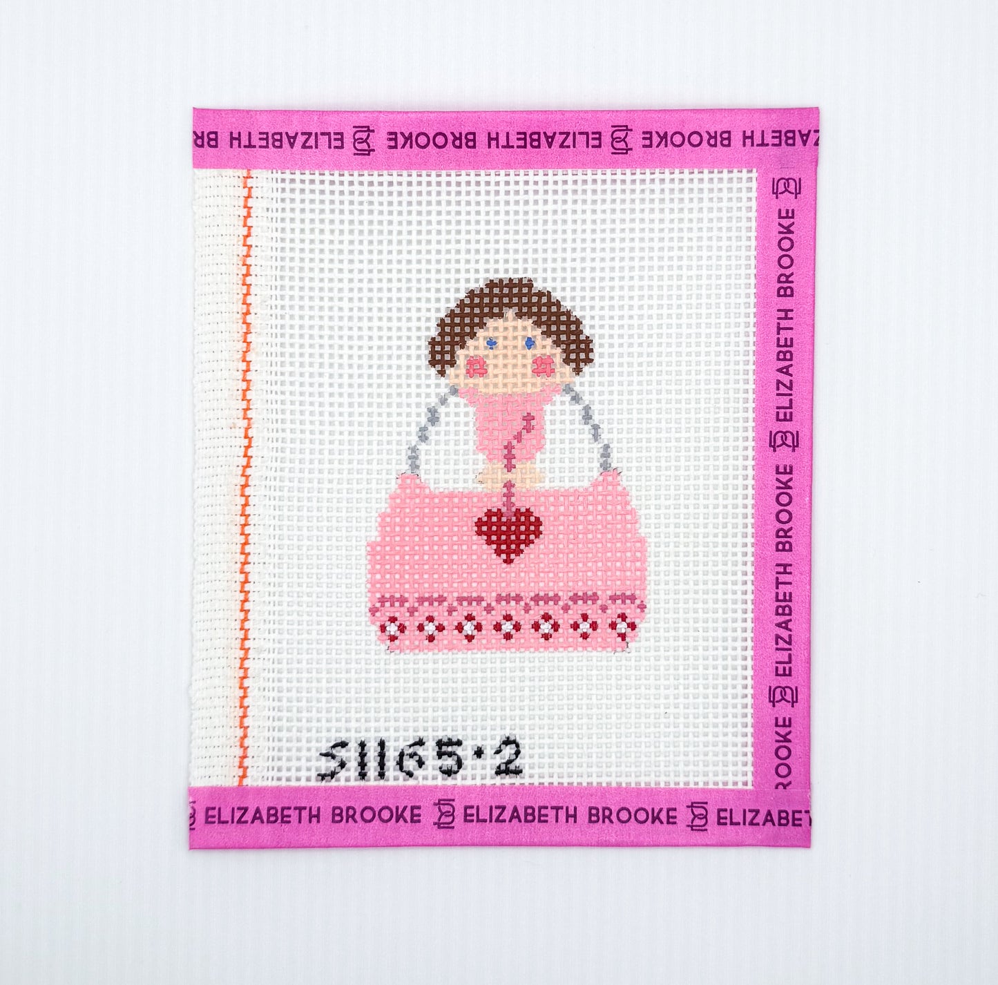 February Stitch It Angel Needlepoint Canvas