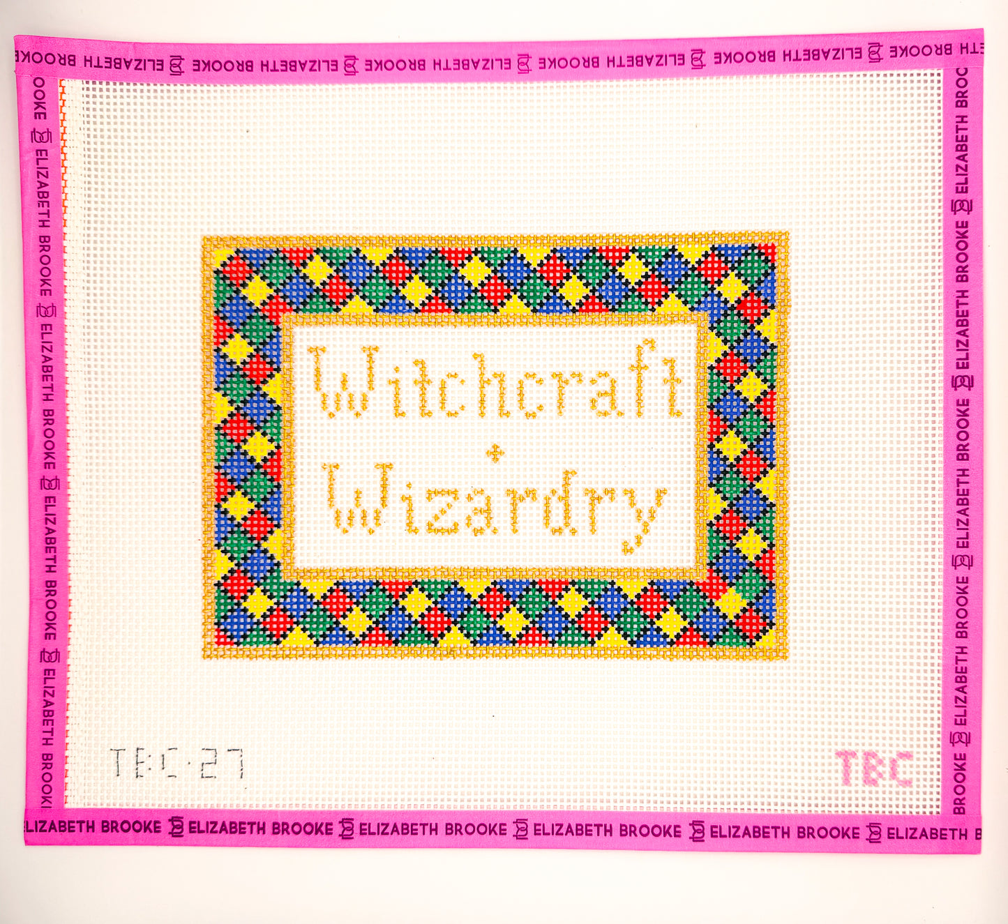 Witchcraft and Wizardry needlepoint canvas