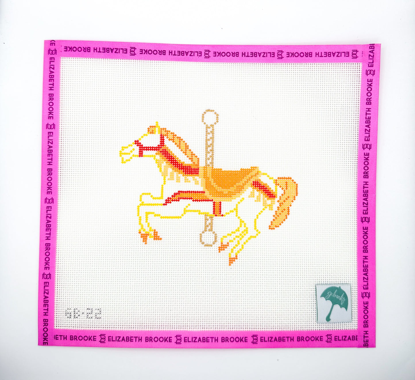 Holly Jolly Carousel Bert Needlepoint Canvas