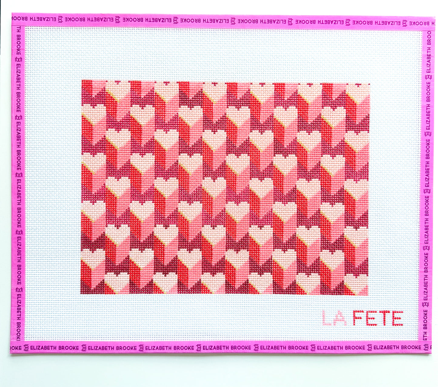 Expanding Hearts Clutch Needlepoint Canvas