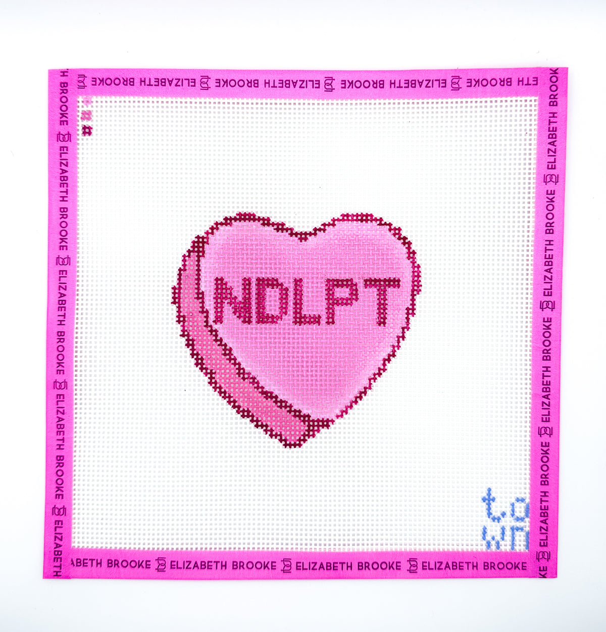 NDLPT sweetheart needlepoint canvas