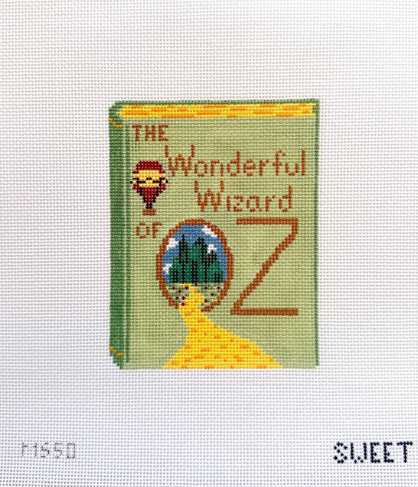 Wizard of Oz Book Needlepoint Canvas
