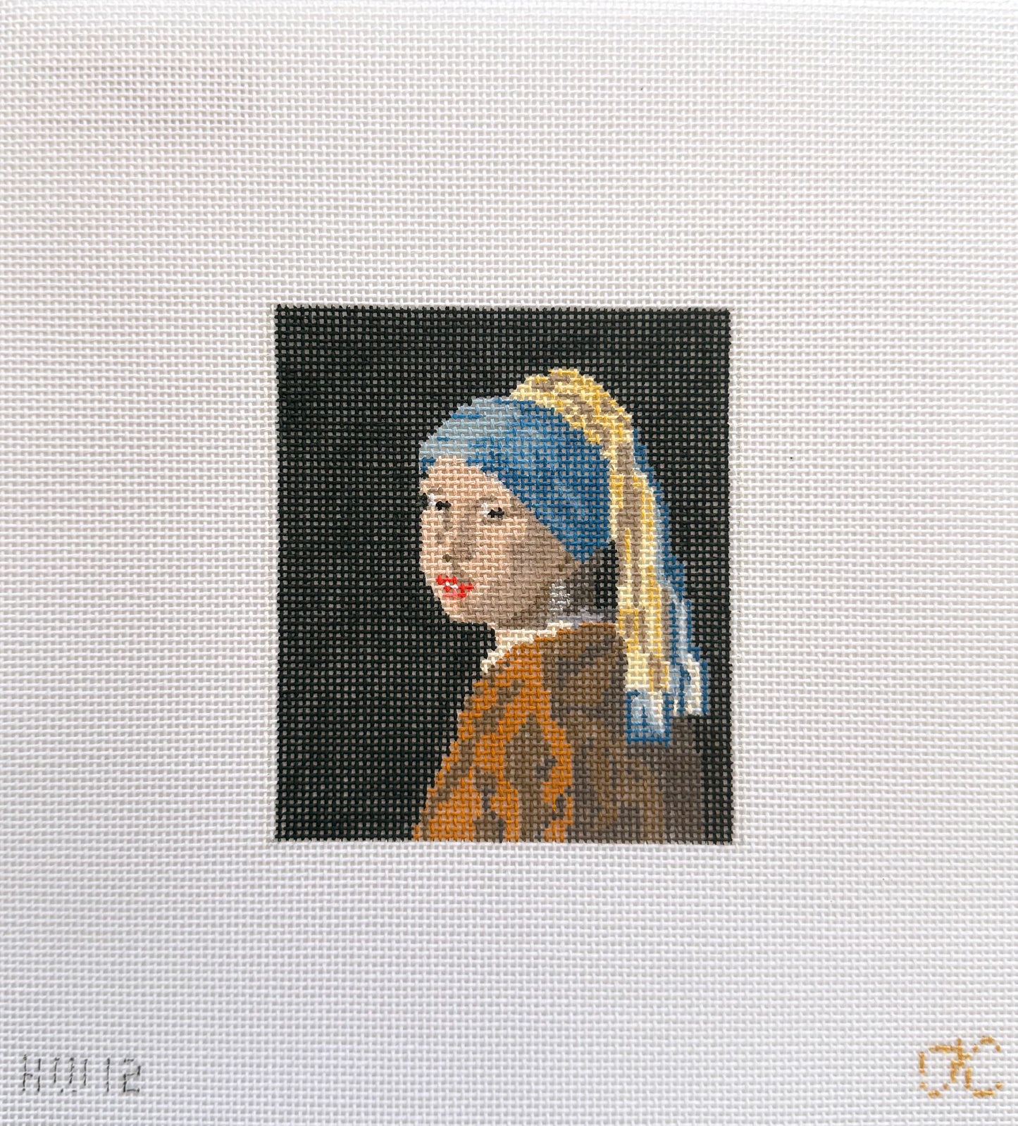 Girl With a Pearl Earring Needlepoint Canvas
