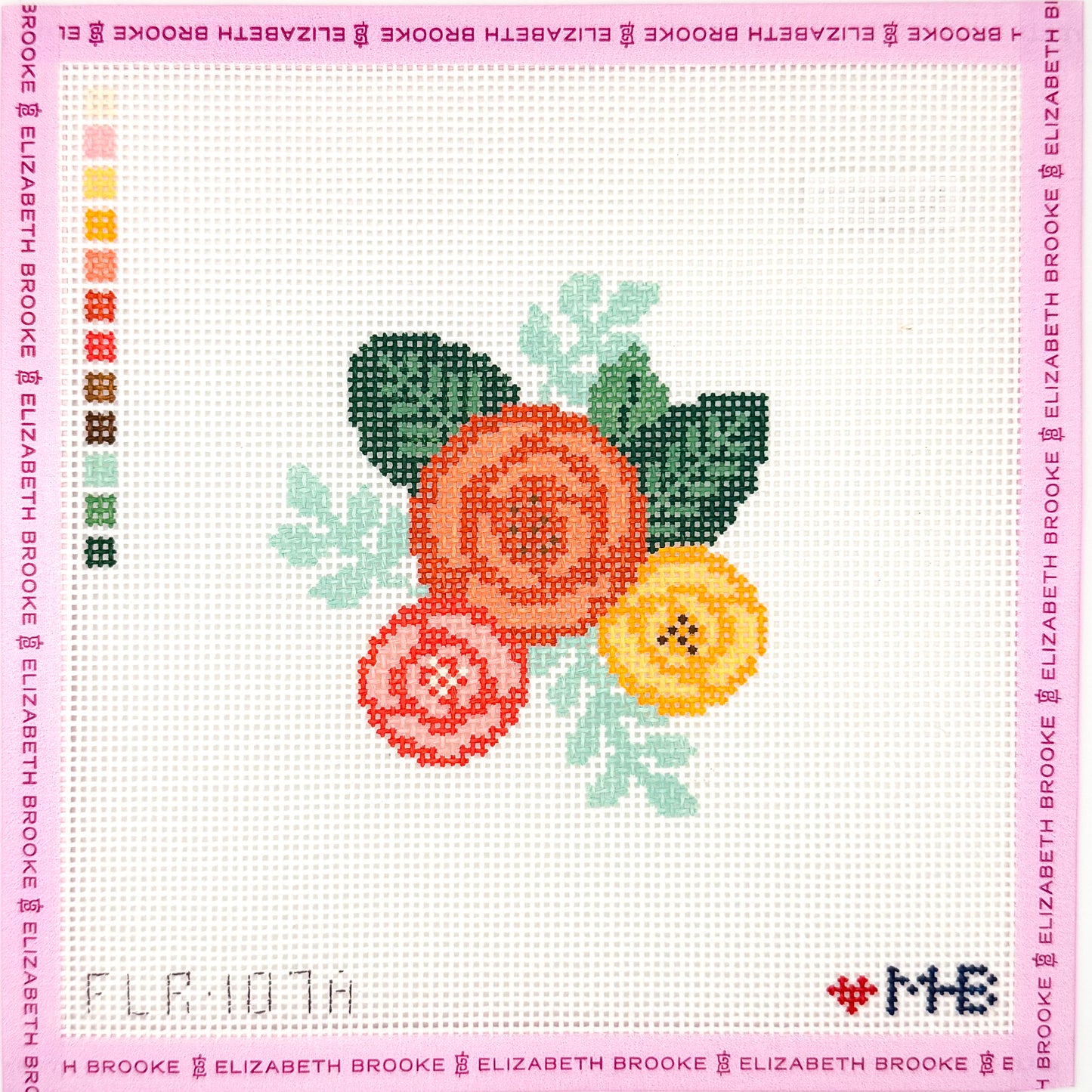 Fall bouquet floral Needlepoint Canvas
