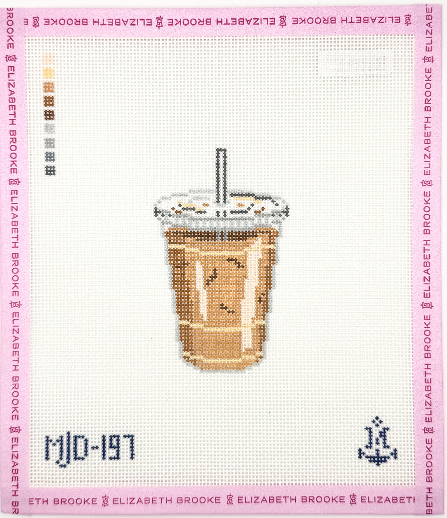 Iced Coffee Needlepoint Canvas