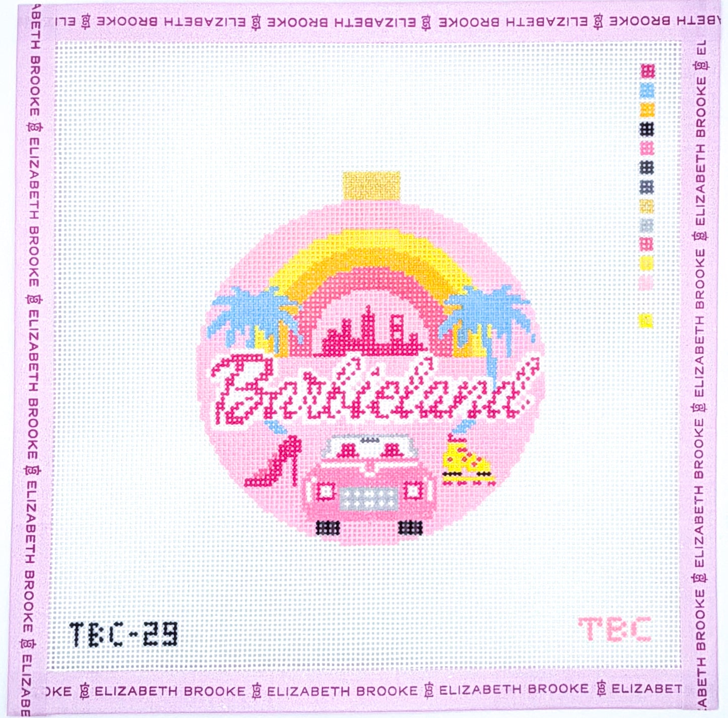 Barbieland Needlepoint Canvas