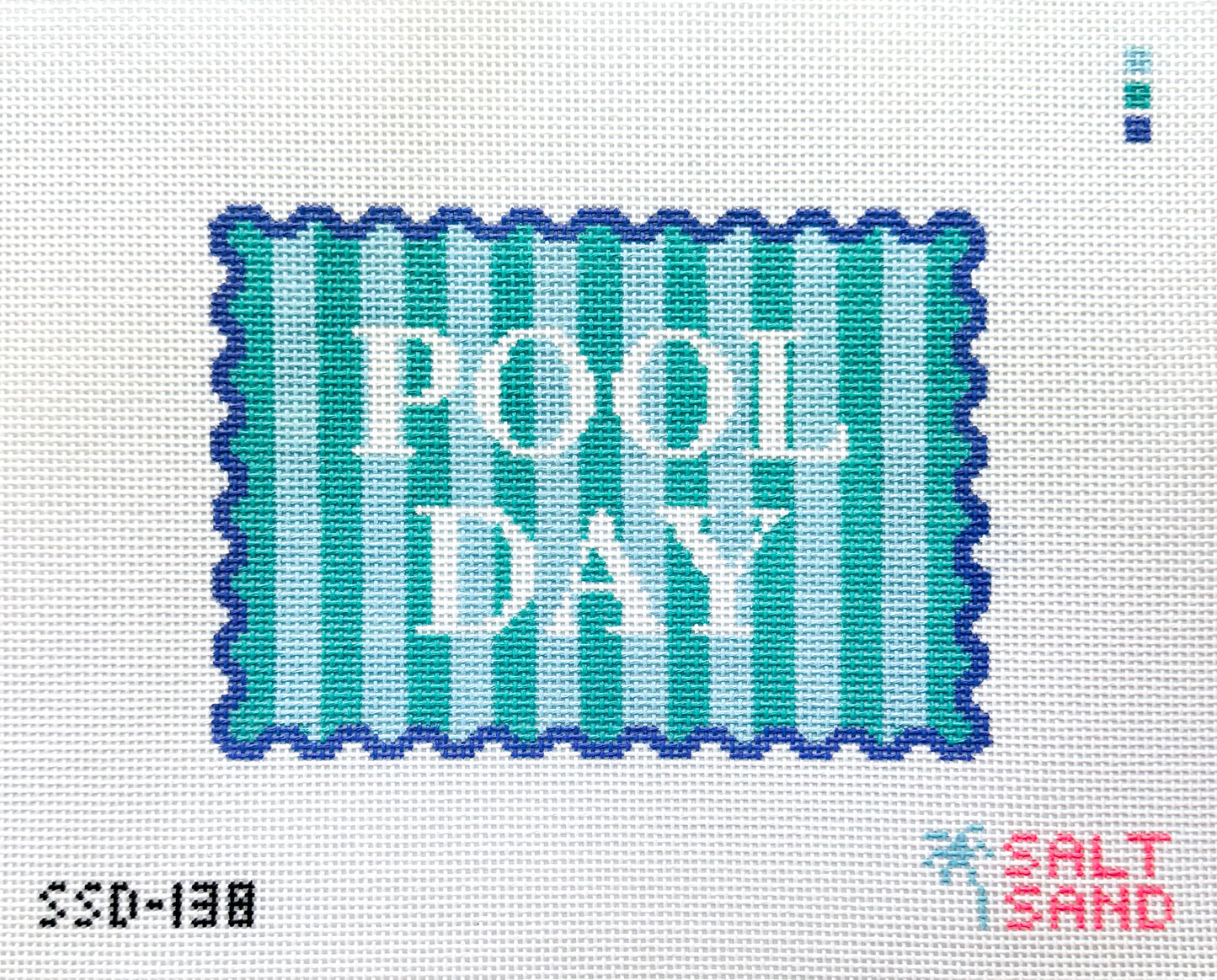 Pool Day Needlepoint Canvas