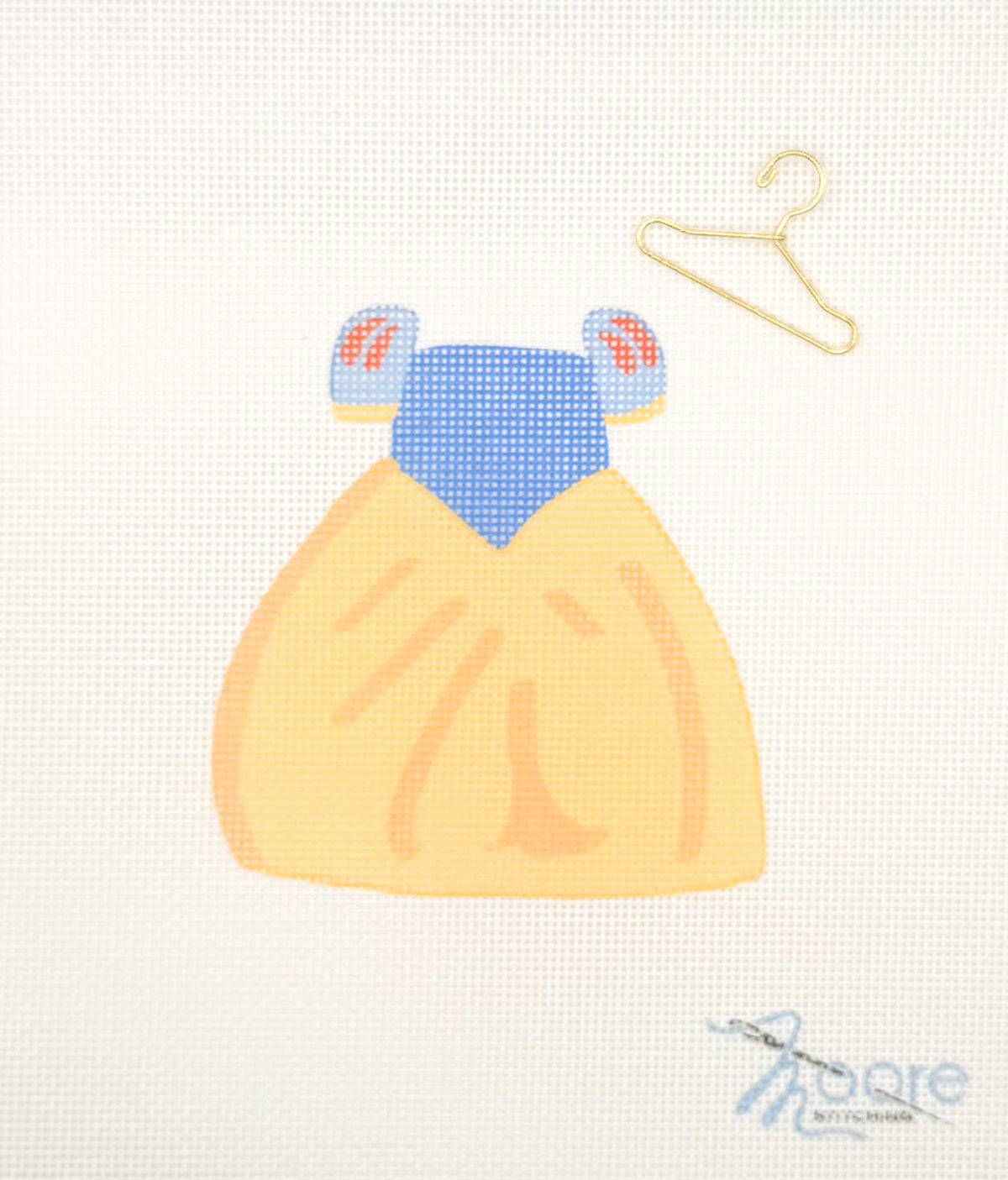 Snow Princess Gown Needlepoint Canvas