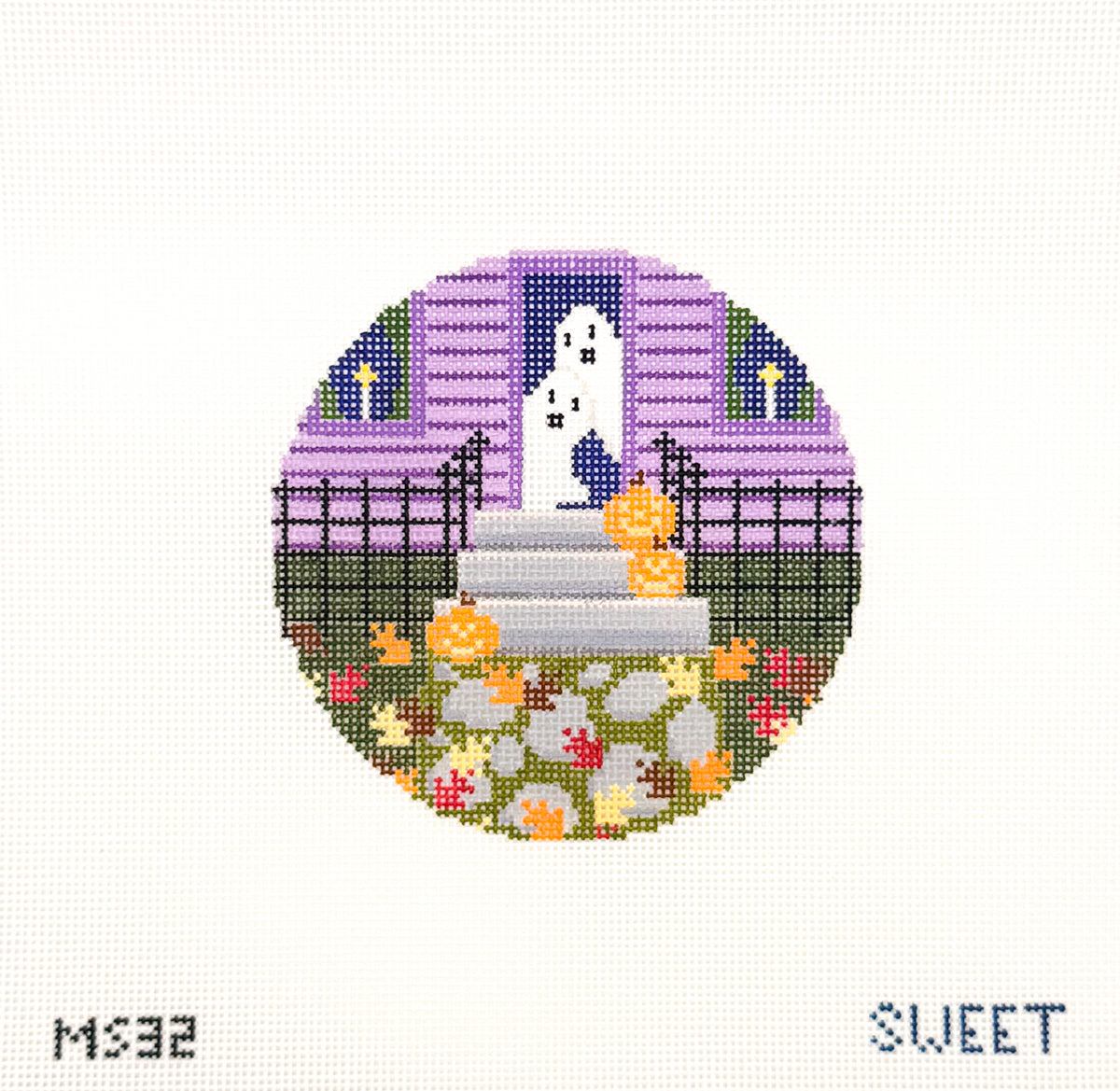 Ghosts Decorating Needlepoint Canvas
