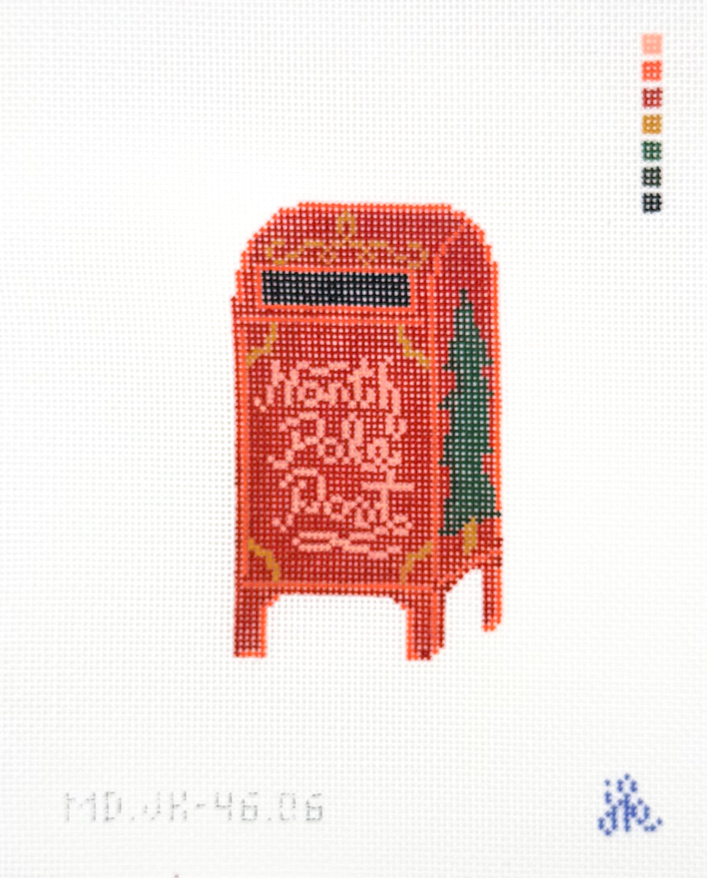 North Pole Post Needlepoint Canvas
