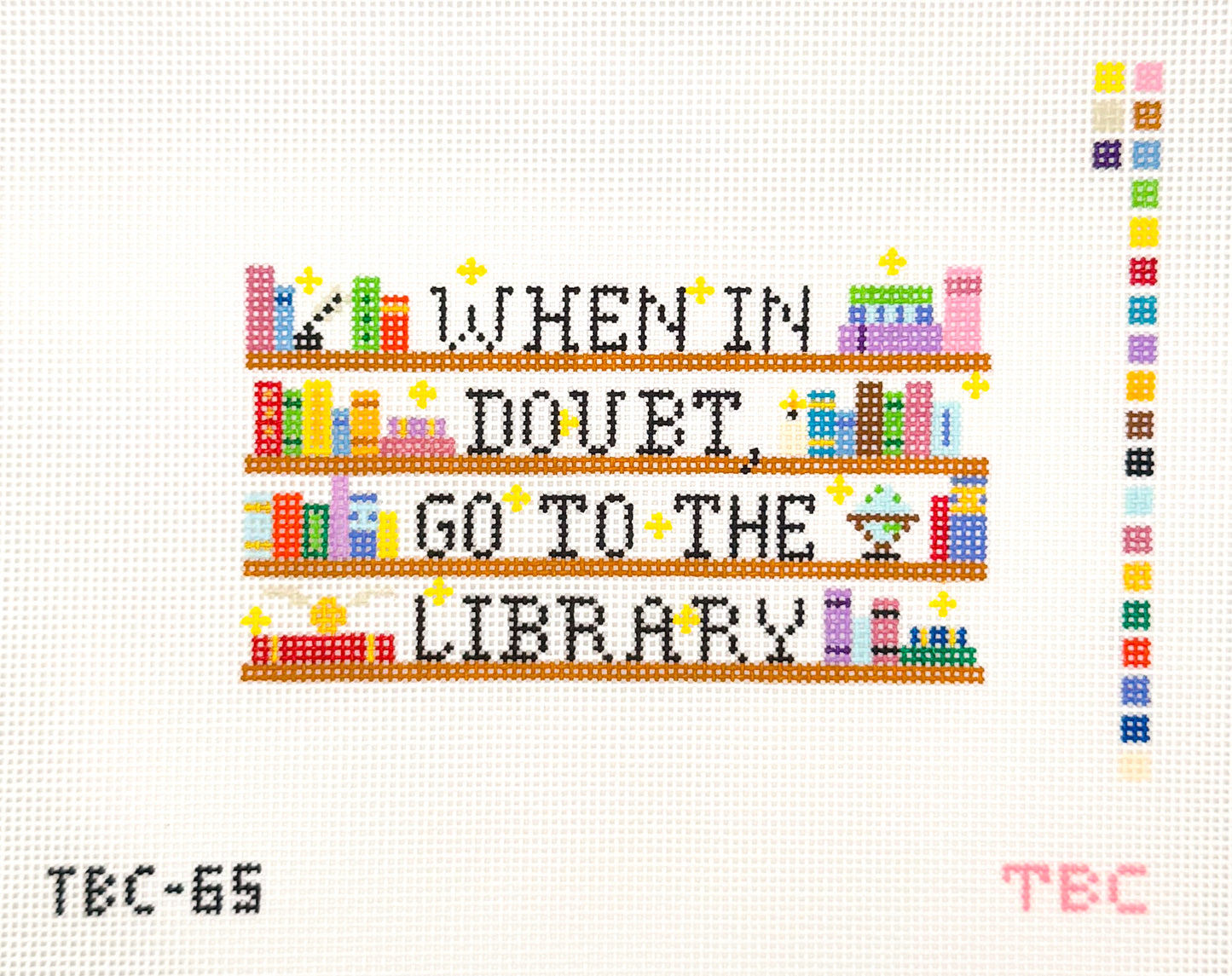 Go to the Library Needlepoint Canvas