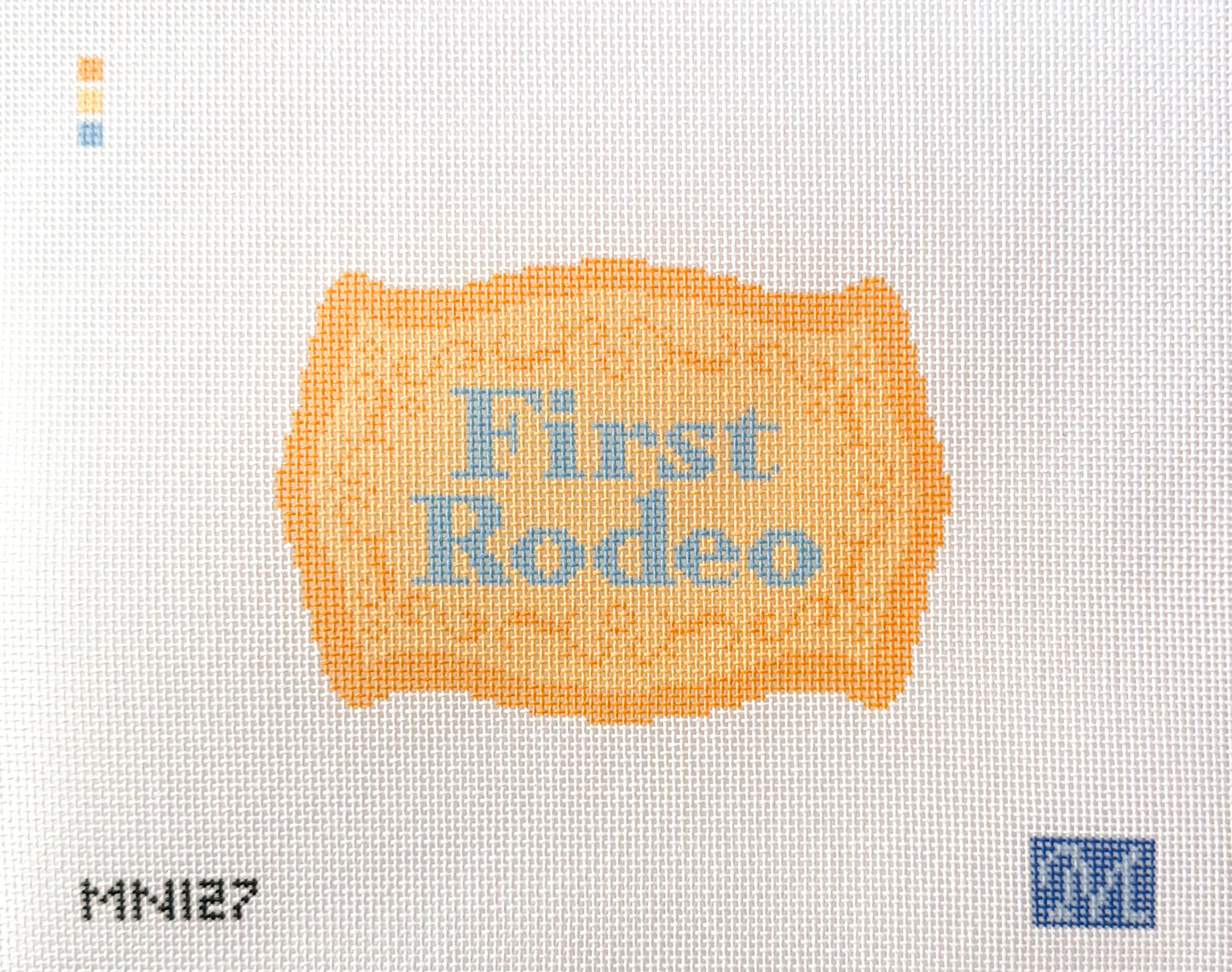 First Rodeo Needlepoint Canvas
