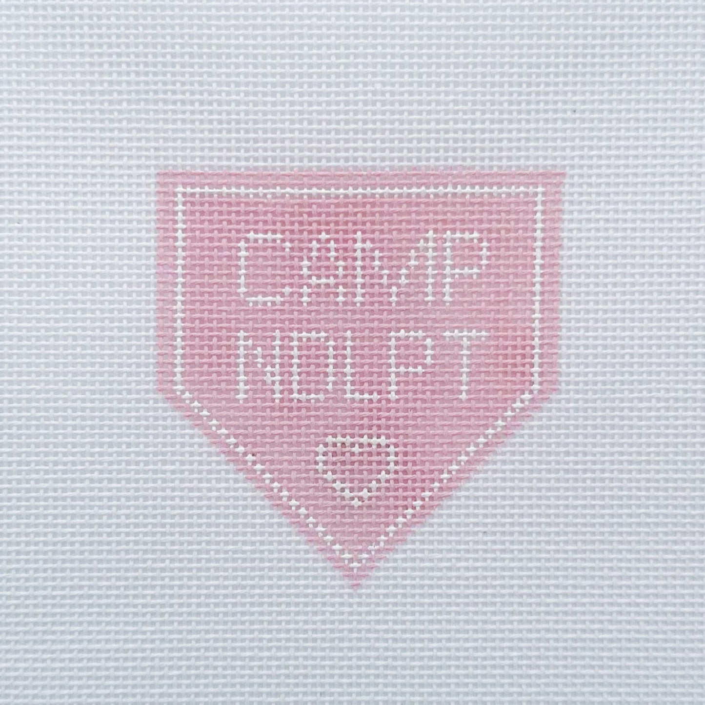 Camp Needlepoint Bag Charm