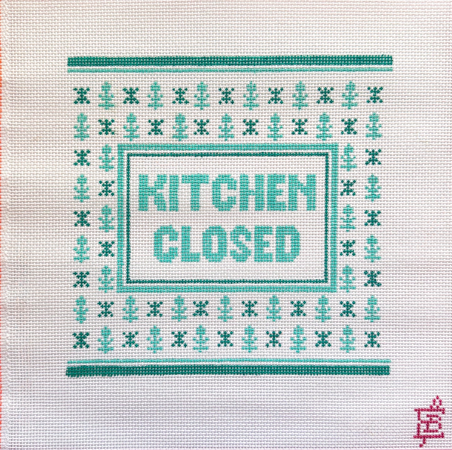 Kitchen Closed Needlepoint Canvas Wholesale