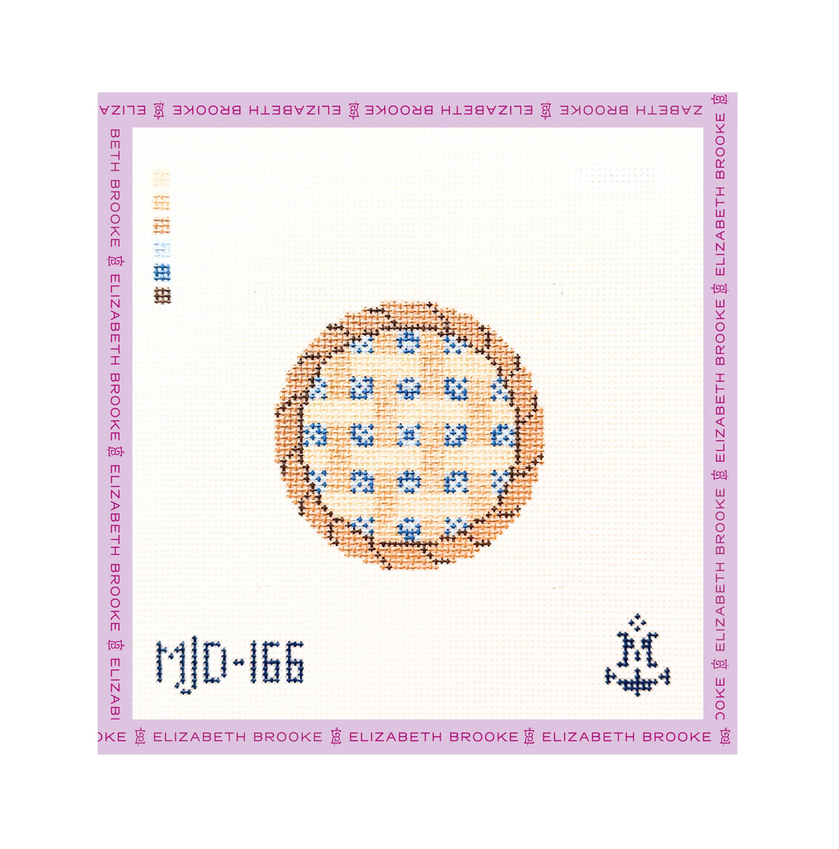 Blueberry Pie Needlepont Canvas