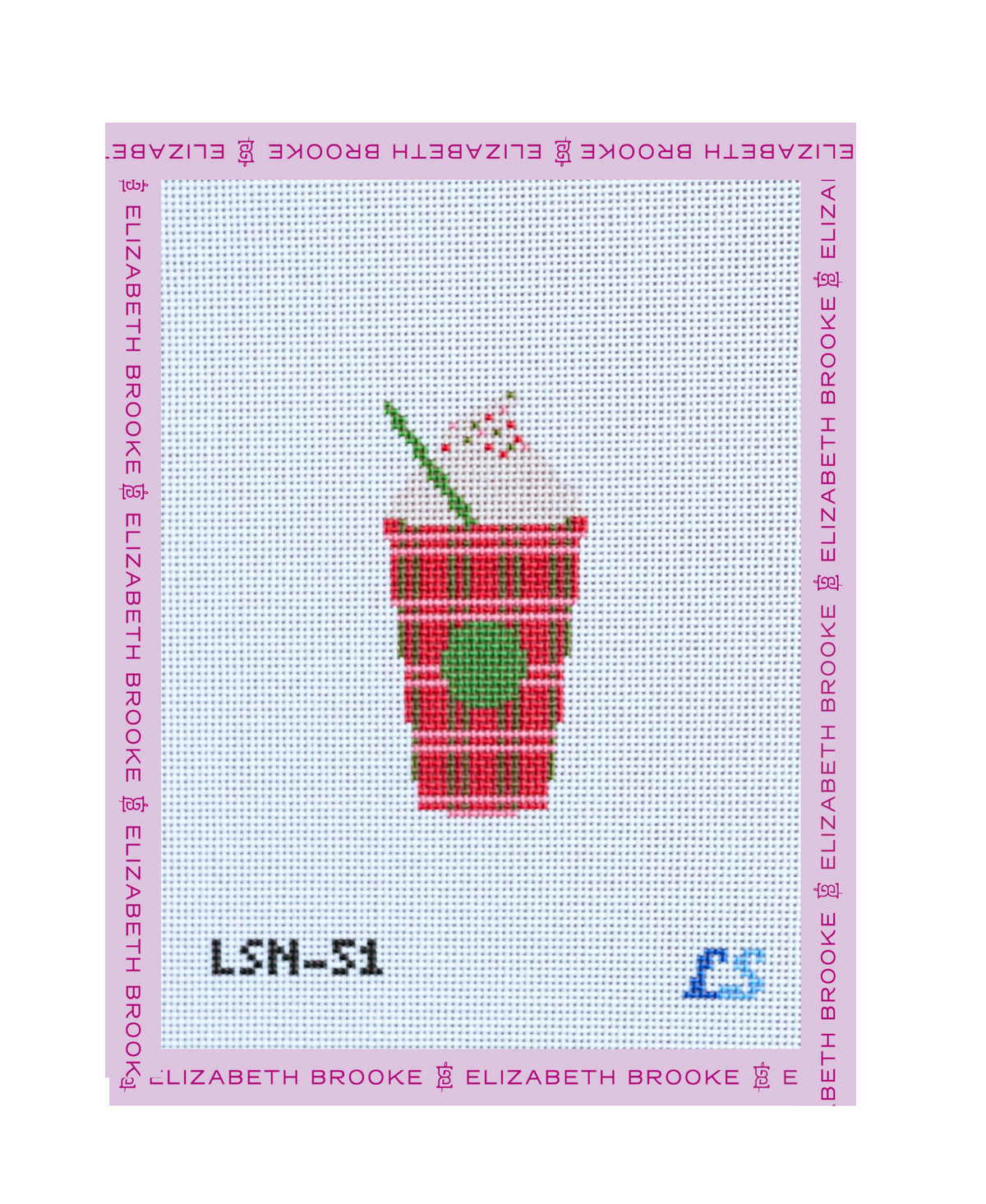 Seasonal Latte Needlepoint Canvas