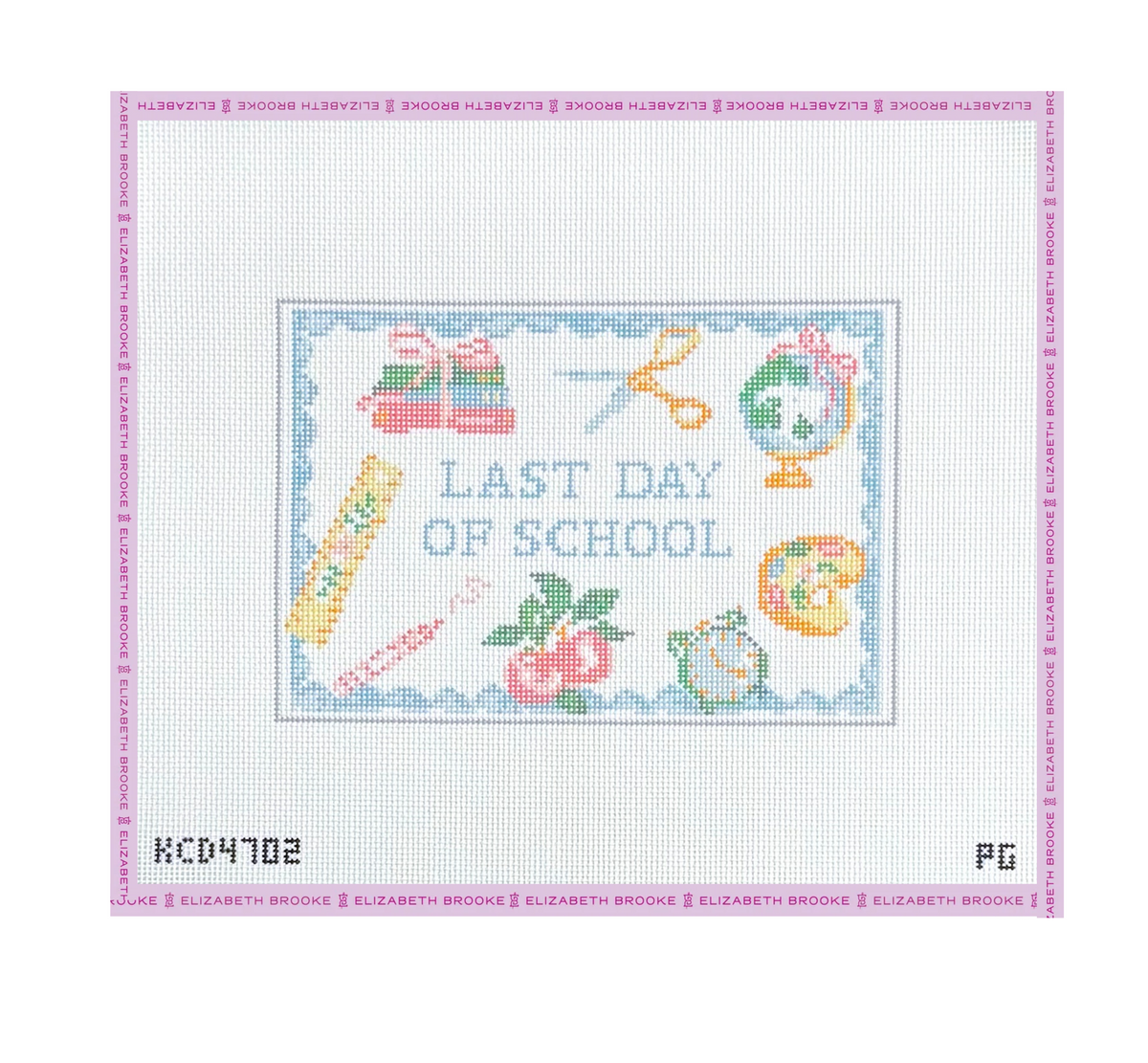 Last Day of School Needlepoint Canvas