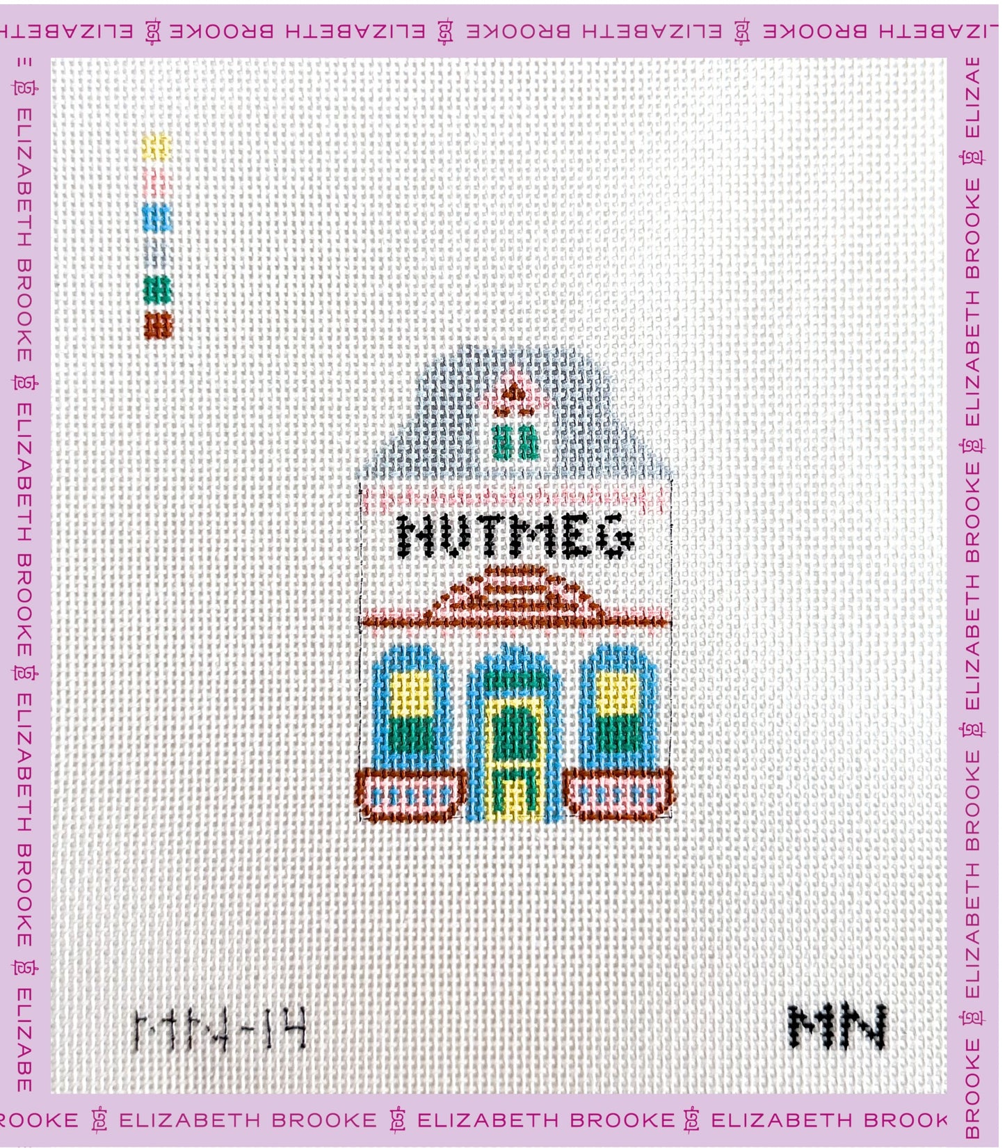 Nutmeg Village House Needlepoint Canvas