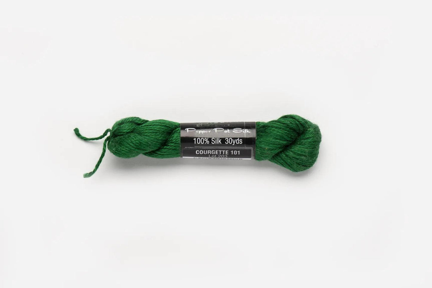 Pepper Pot Silk Skein 101 Courgette