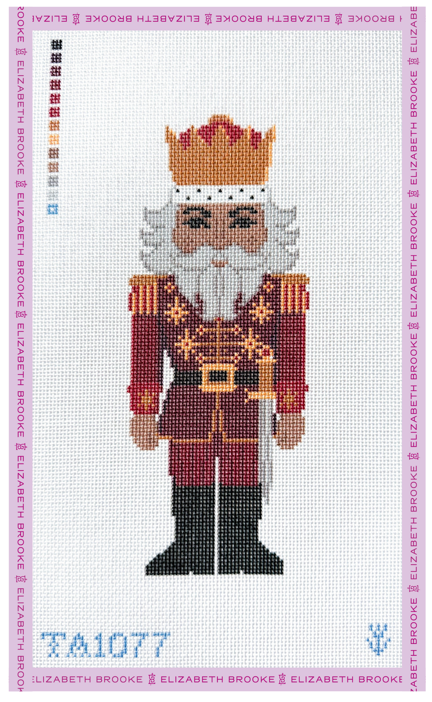 Red Nutcracker Needlepoint Canvas