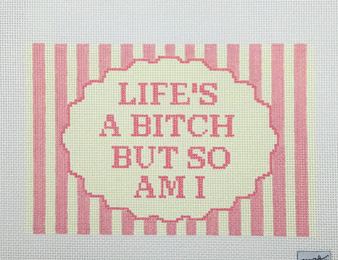 Life's a Bitch Needlepoint Canvas