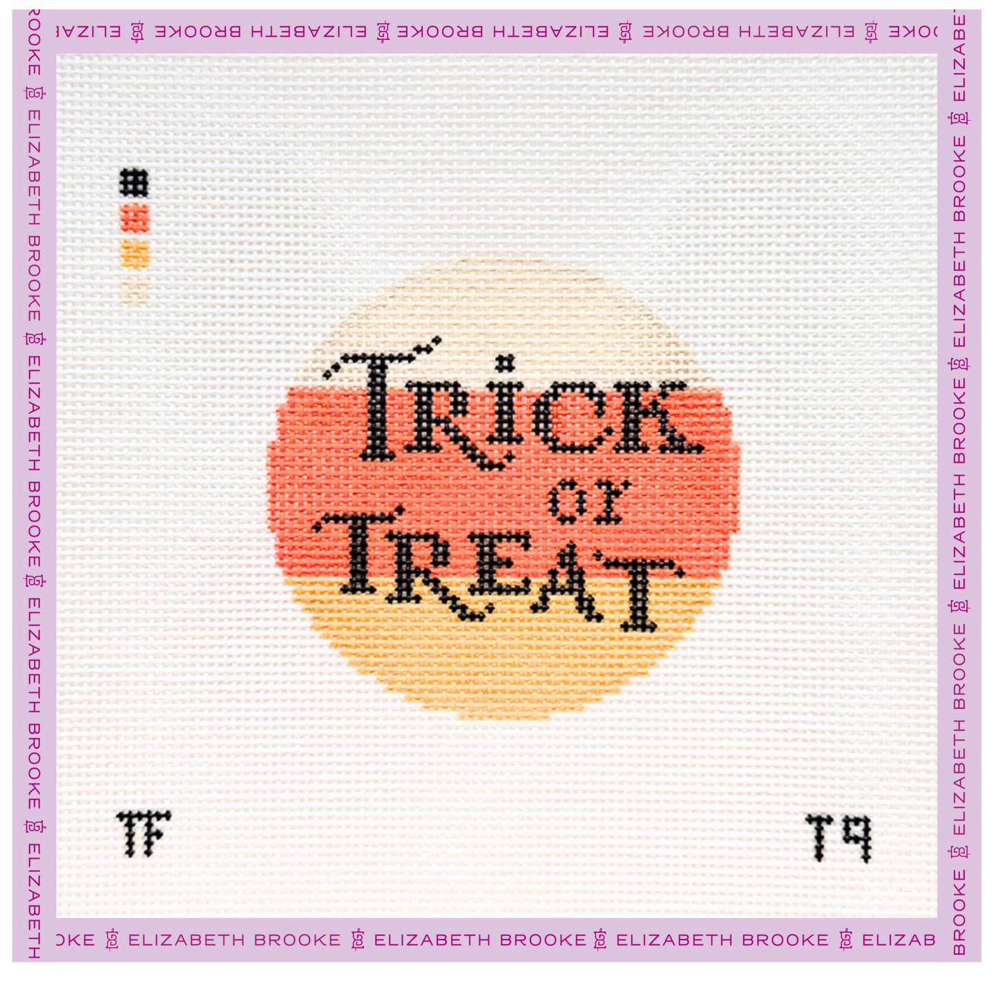 Trick or Treat Candy Corn Needlepoint Canvas