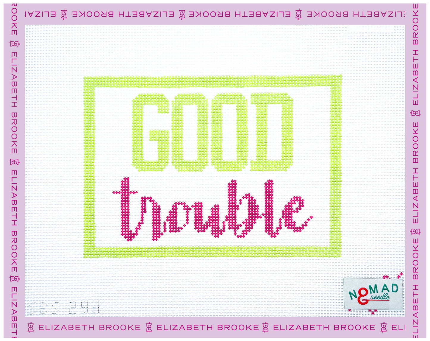 Good Trouble Needlepoint Canvas