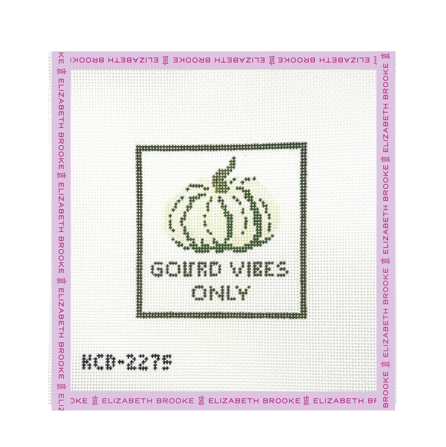 Gourd Vibes Only Needlepoint Canvas