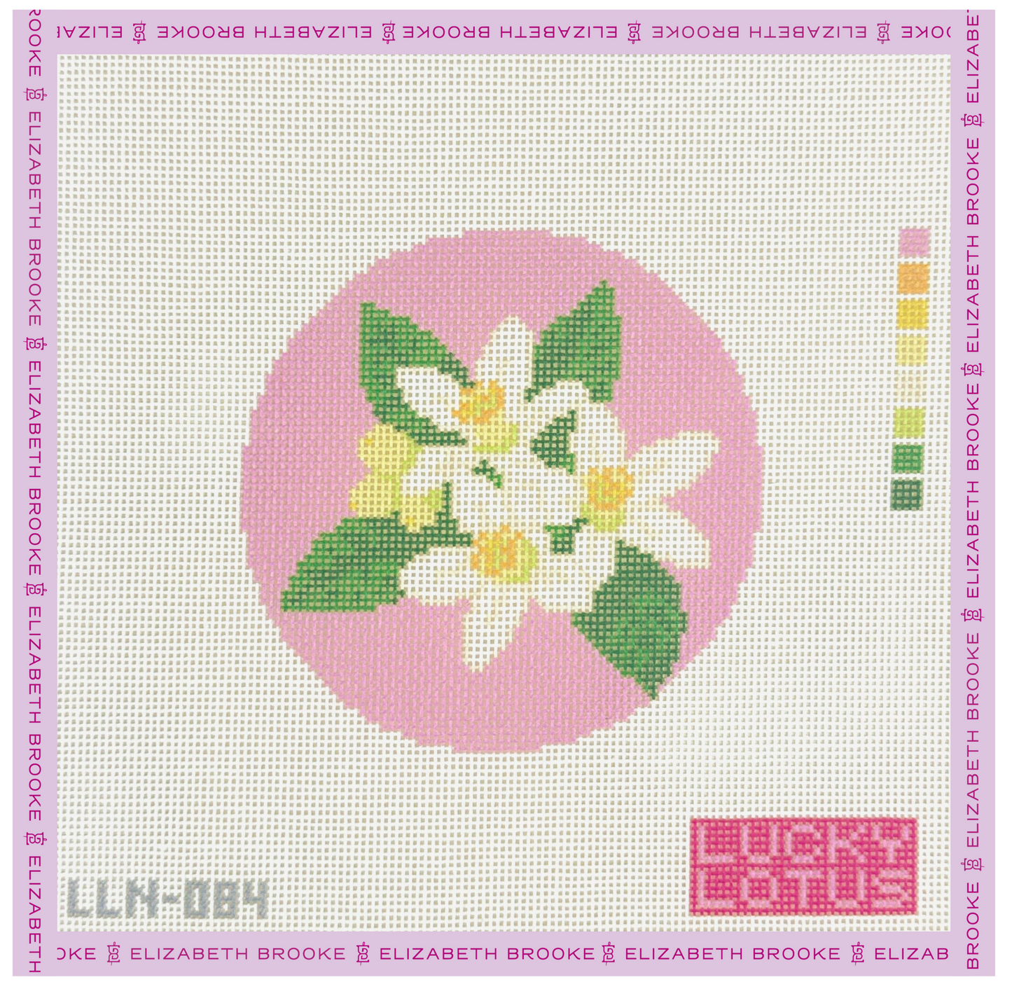 Orange Blossom (Florida) Needlepoint Canvas