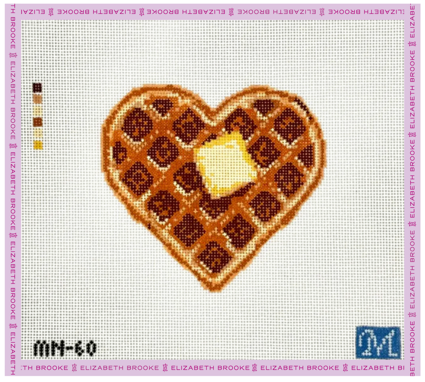 I Love You A Waffle Lot Needlepoint Canvas