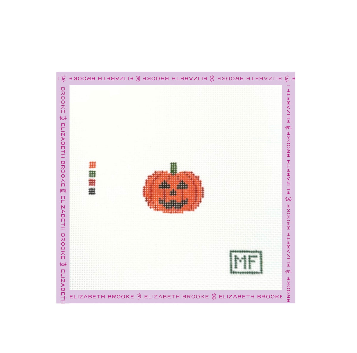 Jack-O-Lantern Mini Needlepoint Canvas